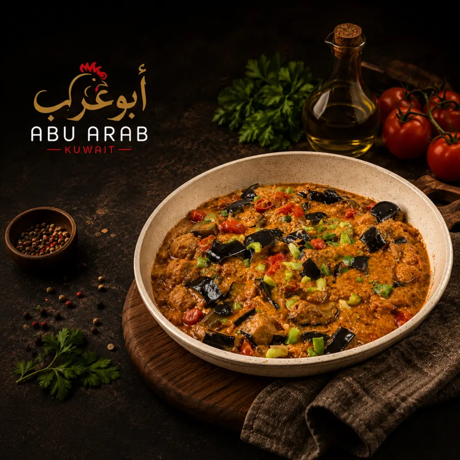 Eggplant Hamsa with Meat